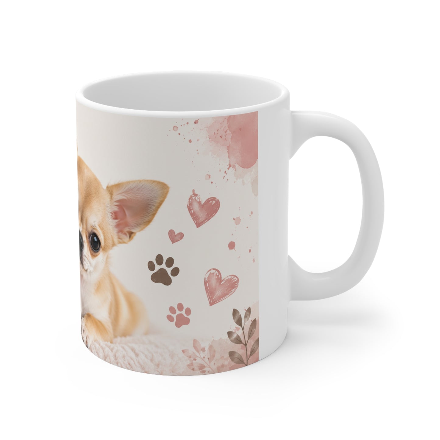 Chihuahua Coffee Mug — "Life Is Better with a Chihuahua" 11oz Ceramic Mug