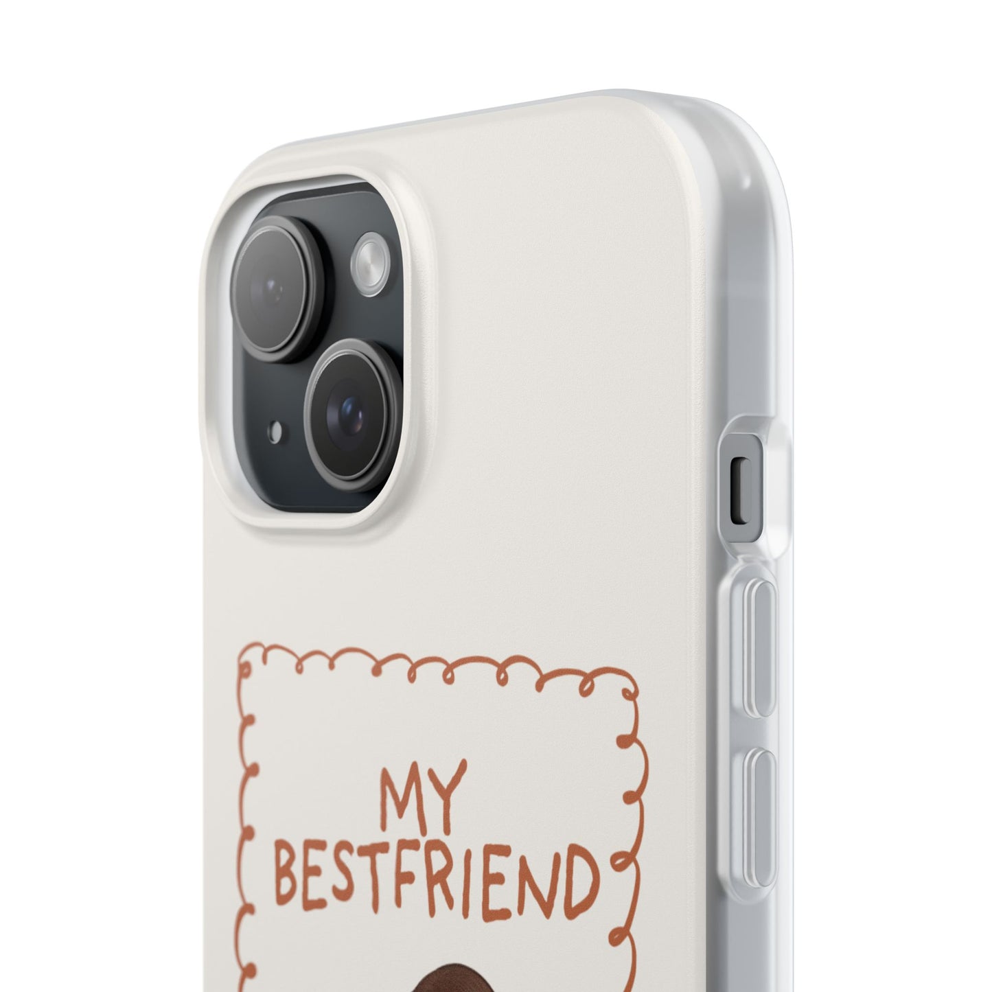 Custom "My Best Friend" Pet Parent Phone Case | Personalised Earth-Tone Minimalist Cover