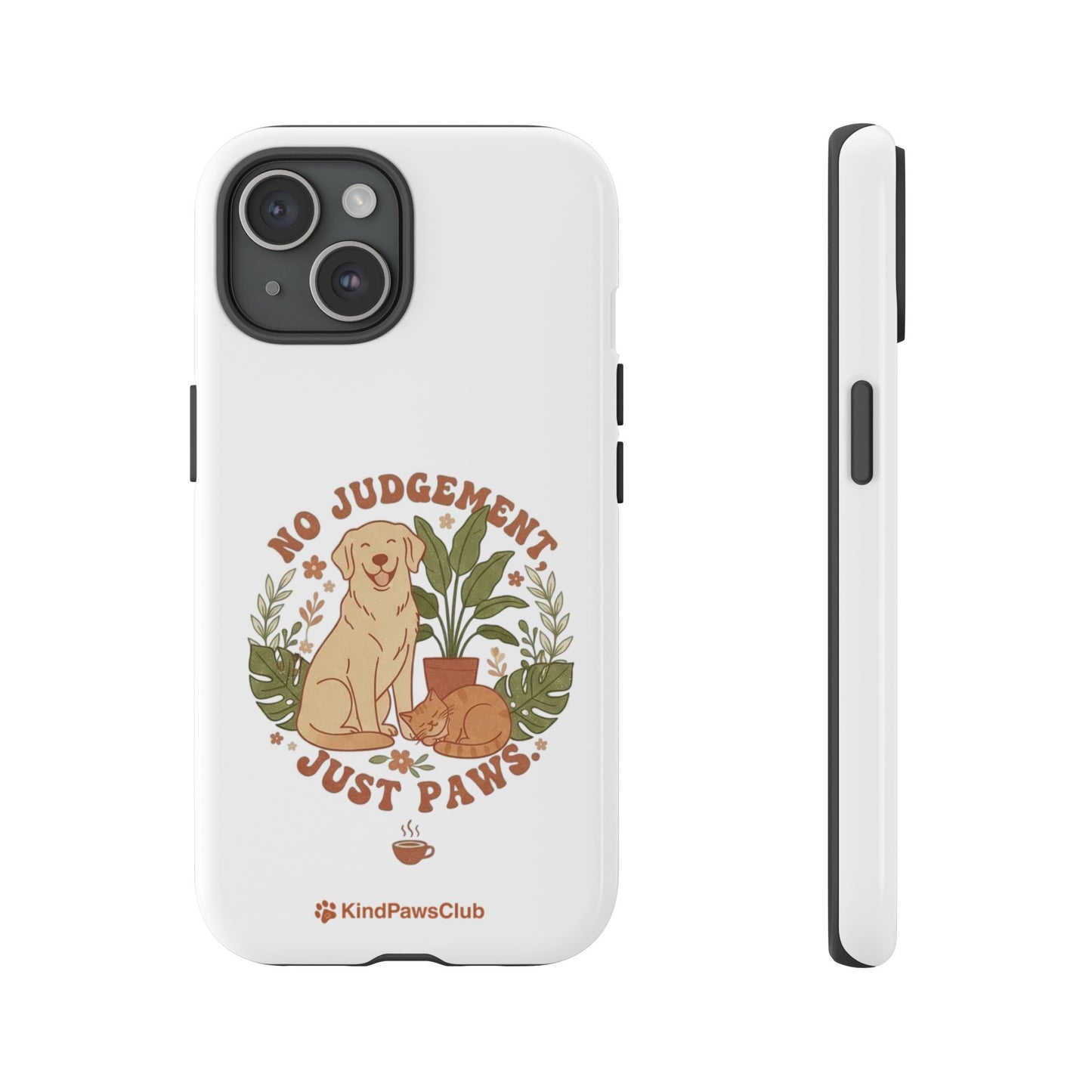 Retro Pet Wellness iPhone Case - 70s Minimalist Dog & Cat Protective Phone Cover