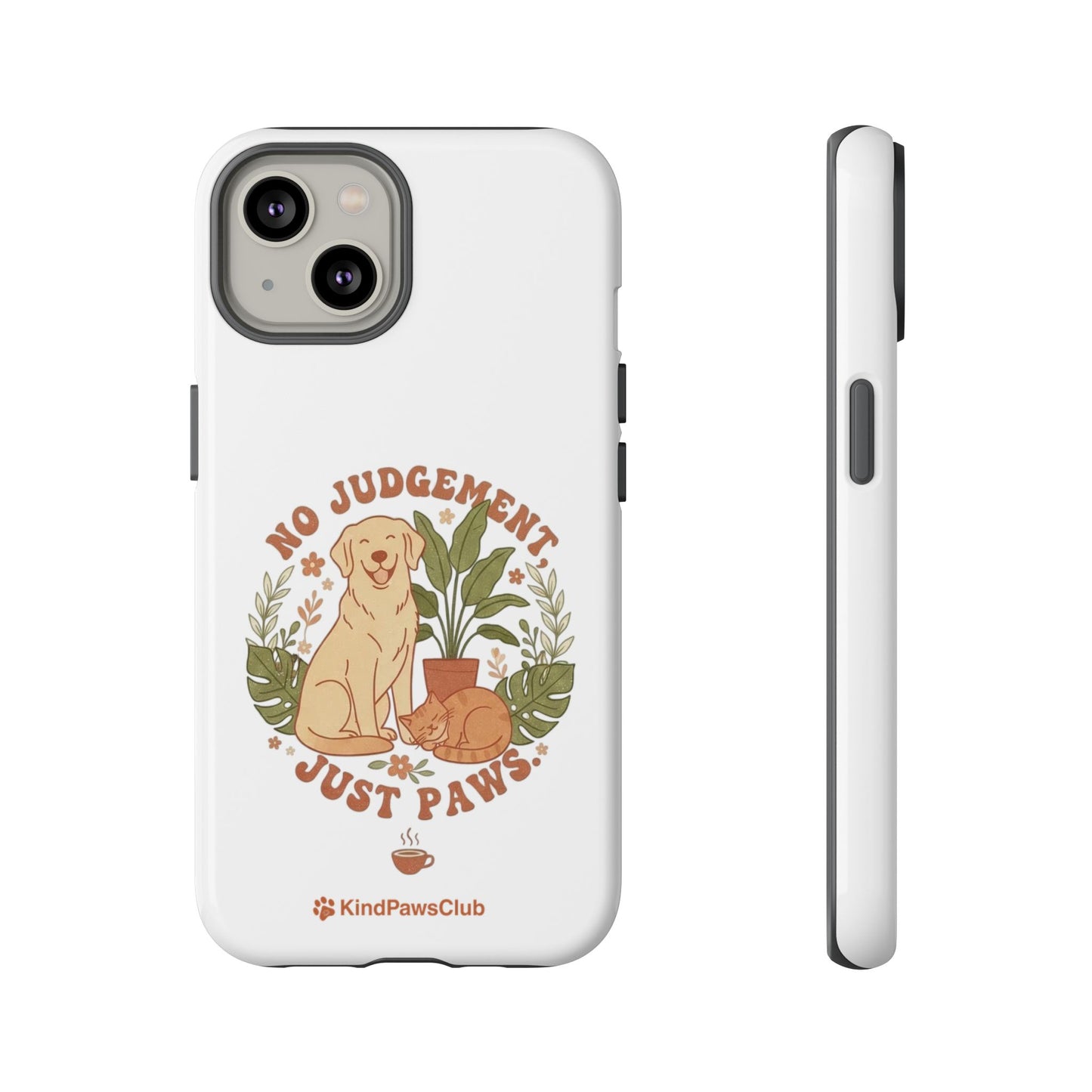 Retro Pet Wellness iPhone Case - 70s Minimalist Dog & Cat Protective Phone Cover