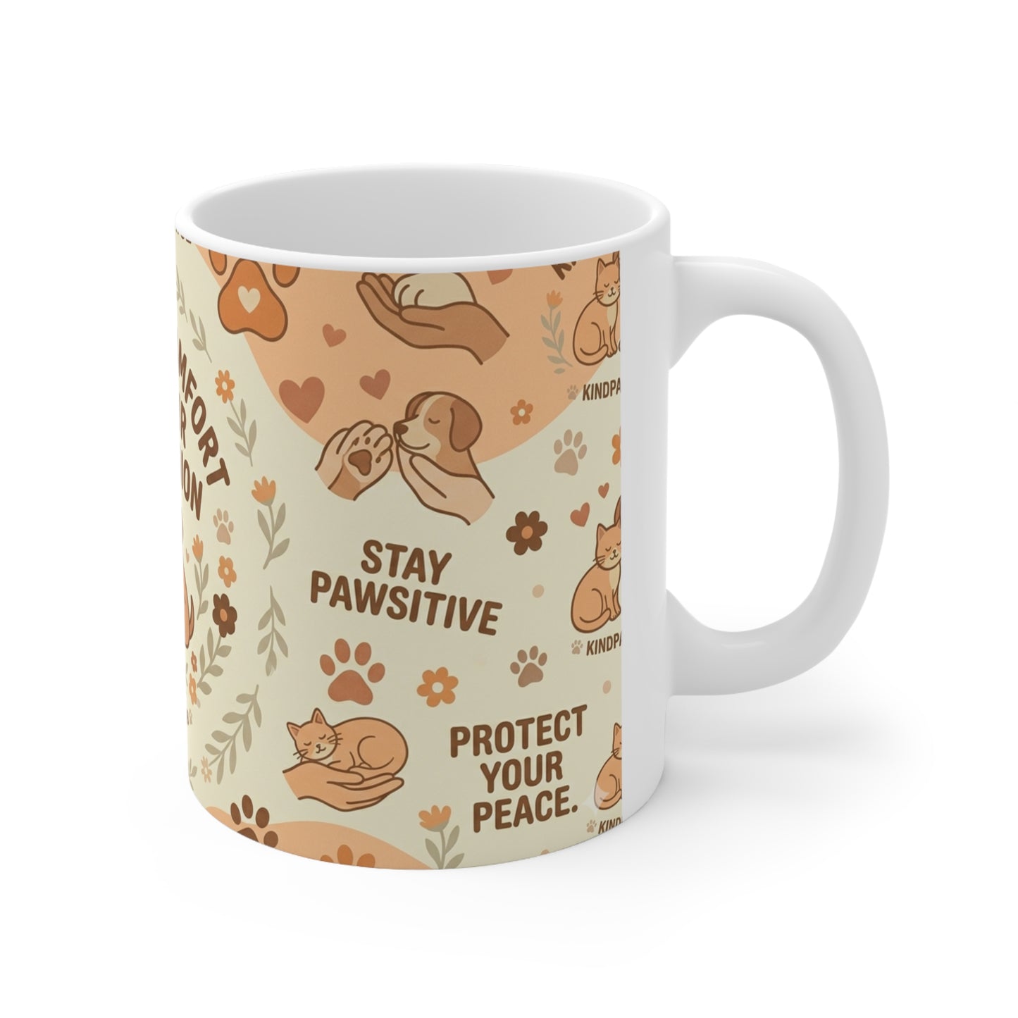 Finding Comfort in Your Companion Ceramic Mug — KindPawsClub 11oz