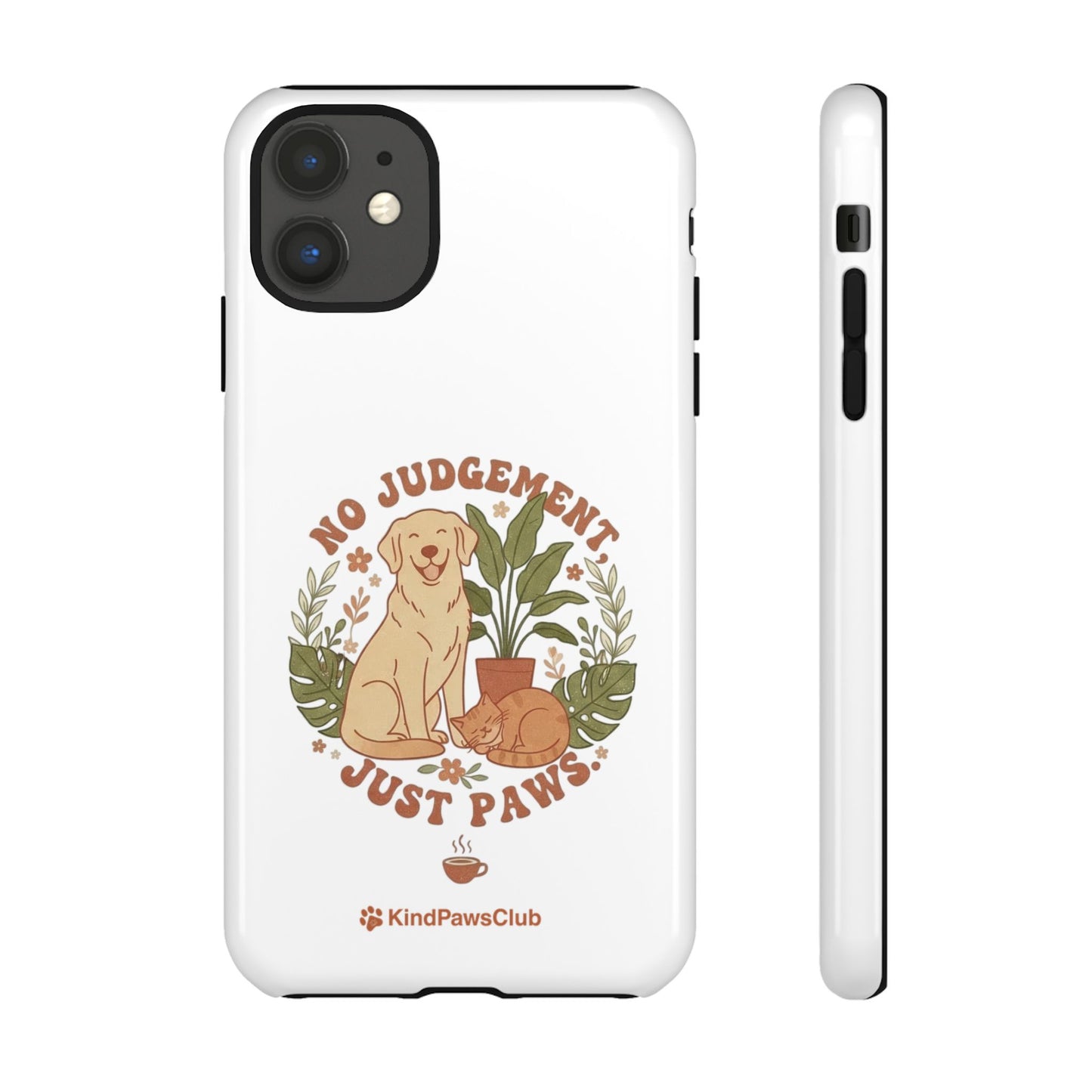 Retro Pet Wellness iPhone Case - 70s Minimalist Dog & Cat Protective Phone Cover