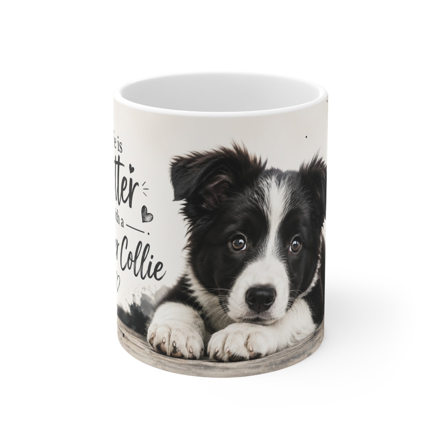 Border Collie mug cute puppy dog lover coffee cup aesthetic