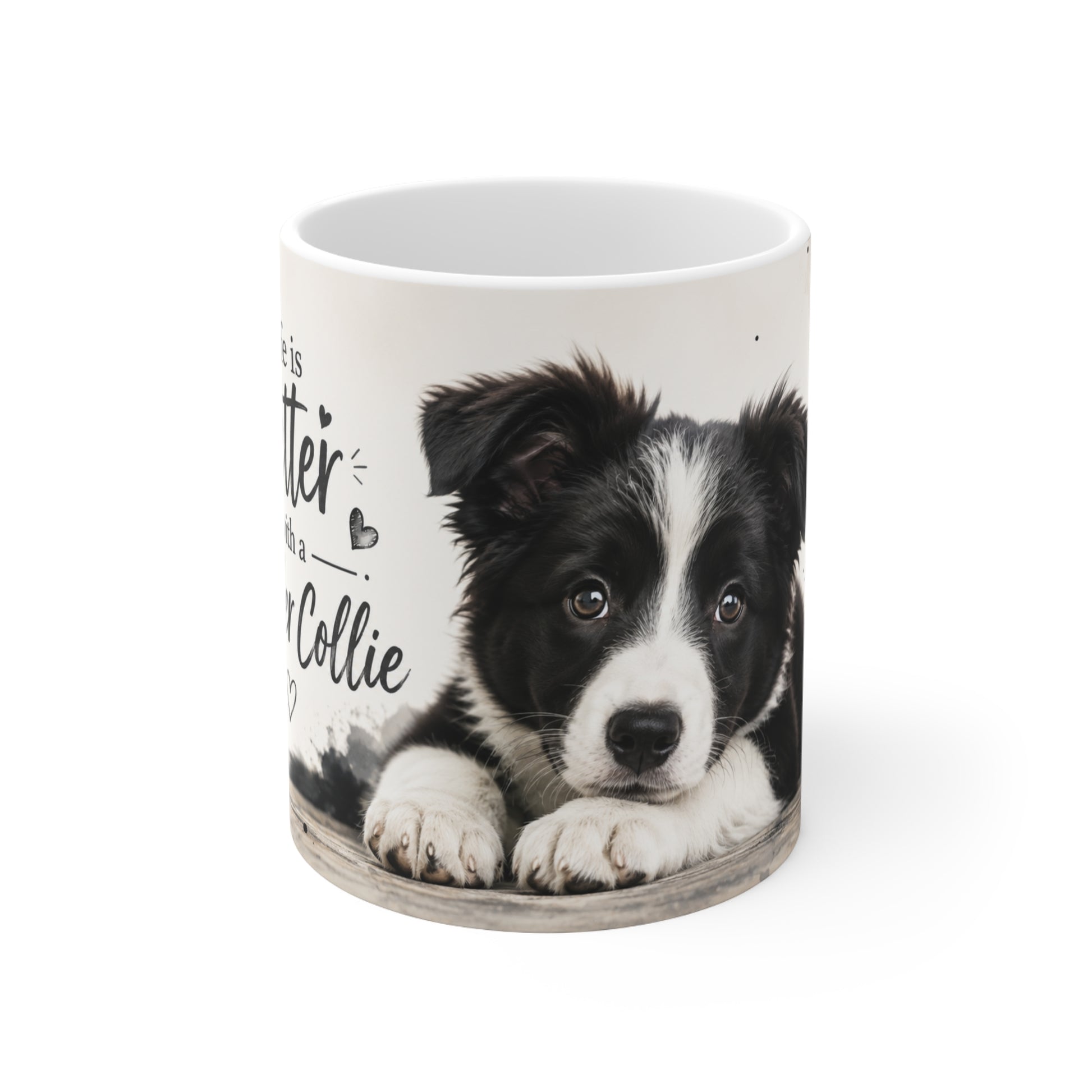 Border Collie mug cute puppy dog lover coffee cup aesthetic
