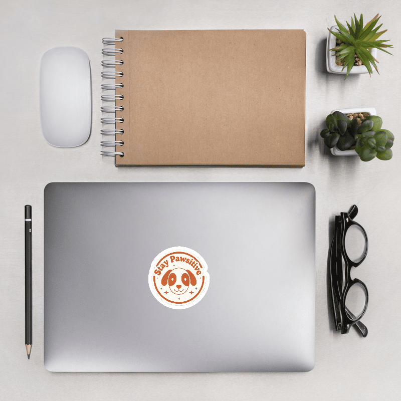 Stay Pawsitive Vinyl Sticker